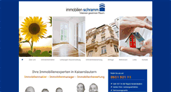 Desktop Screenshot of immobilien-schramm.com